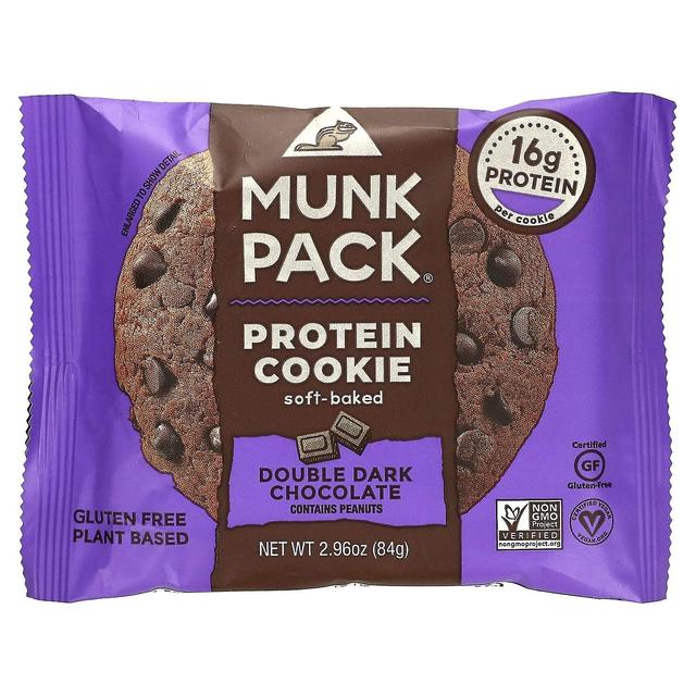 Munk Pack, Proteinkaka, Mjukbakad, Dubbel mörk choklad, 2.96 oz (84 g) on Productcaster.