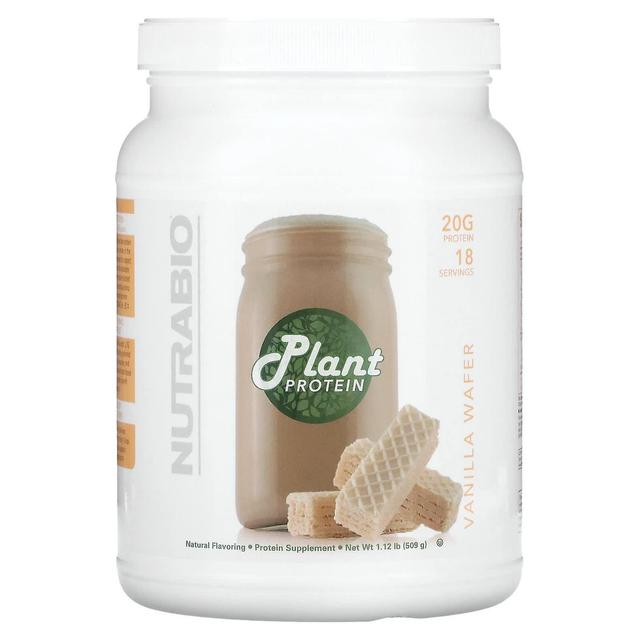 Nutrabio Labs, Plant Protein, Vanilla Wafer, 1.12 lb (509 g) on Productcaster.