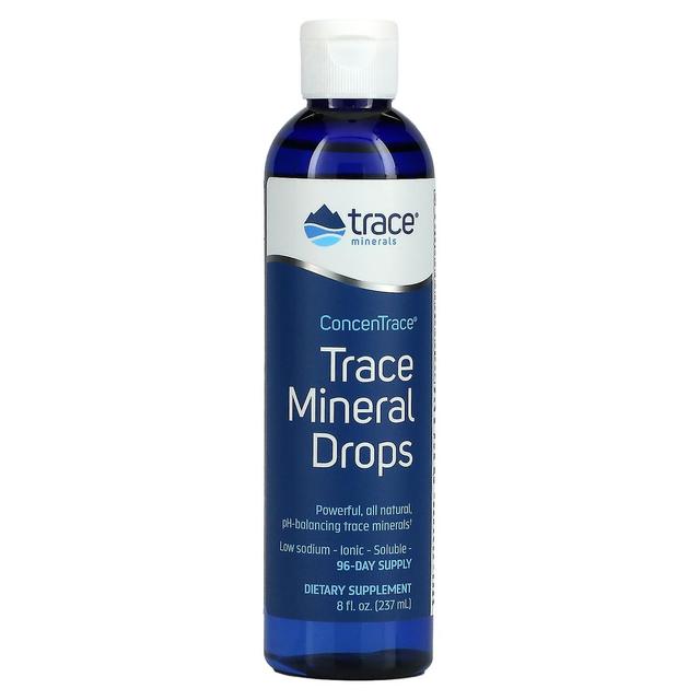 Trace Minerals Minerais Vestigiais , ConcenTrace, Gotas de Minerais Traços, 8 fl oz (237 ml) on Productcaster.