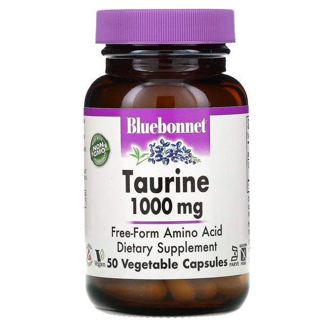 Bluebonnet Nutrition, Taurina, 1.000 mg, 50 Capsule vegetali on Productcaster.