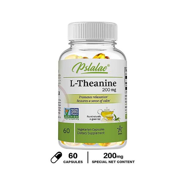 Vorallme L-theanine Capsules 200 Mg 120 Vegetarian Supplement Supports Healthy Mood & Improves Focus Relieves Stress 60 Capsules on Productcaster.