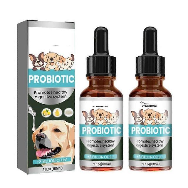 Pet Probiotics Supplement Regulate Gastrointestinal Vomiting Protect Stomach Health Enhance Physical Fitness Dog Digestive Drop 2pcs on Productcaster.