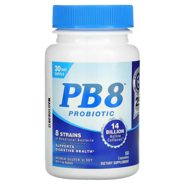 Nutrition Now, PB 8, Probiotic, 14 Billion, 60 Capsules on Productcaster.