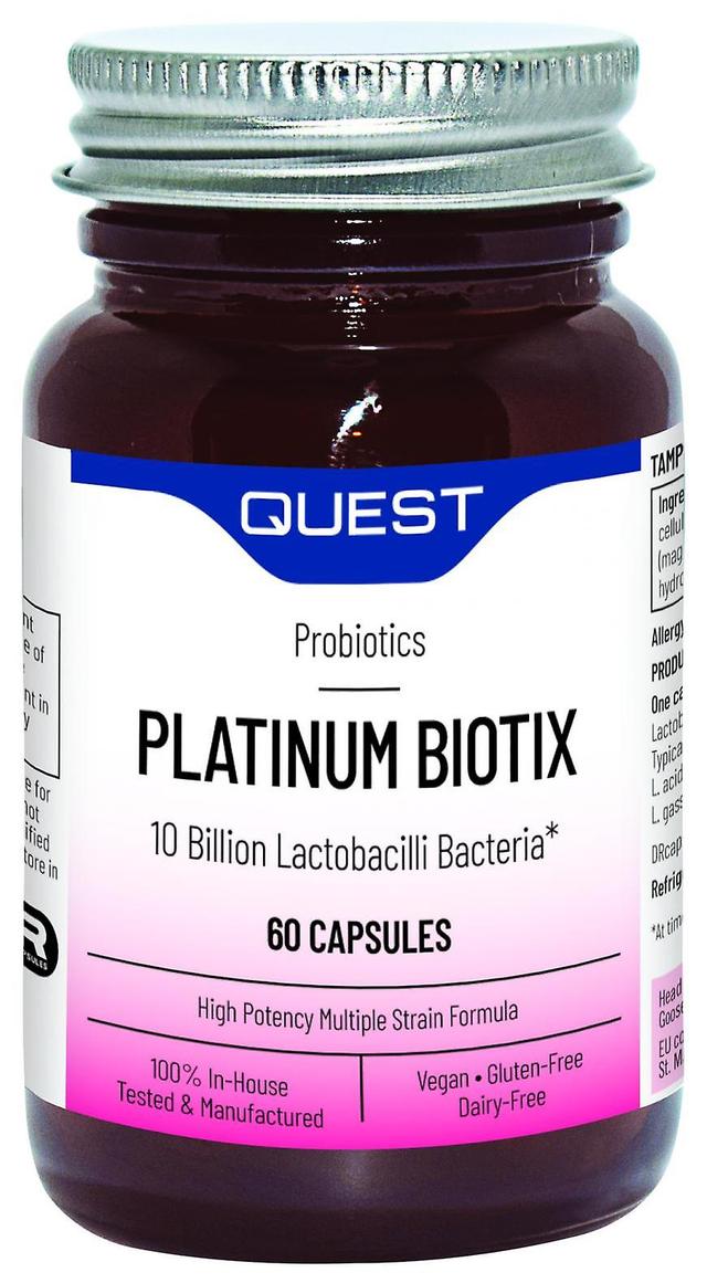 Quest Vitamins Quest-vitamiinit platina biotix 60's on Productcaster.