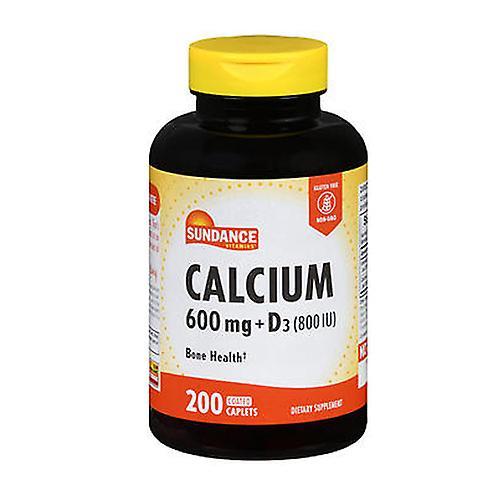 Sundance Calcium + Vitamin D3 Coated Caplets, 200 Tabs (Pack of 1) on Productcaster.