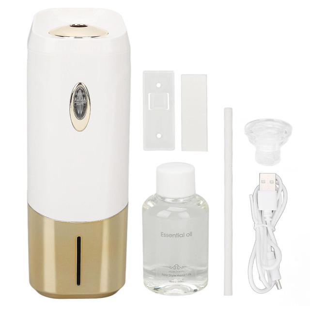 USB Diffuser USB Wall Mounted Aromatherapy Diffuser with 3 Gear Automatic Diffusion - Wide Gold Fragrance Diffuser and 50ml Perfume on Productcaster.