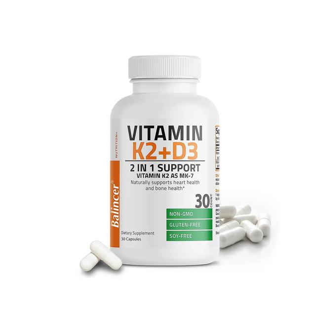 Supplément de soutien 2-en-1 Sofirn, vitamine K2 + D3 biologique, hautement absorbable, sans OGM 30 count-1 bottle on Productcaster.