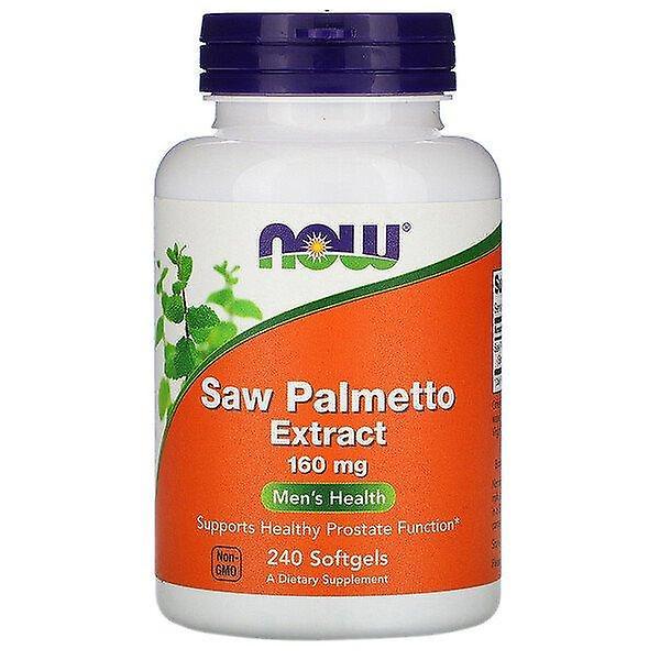 NOW Foods Nu Fødevarer, Saw Palmetto Ekstrakt, 160 mg, 240 Softgels on Productcaster.