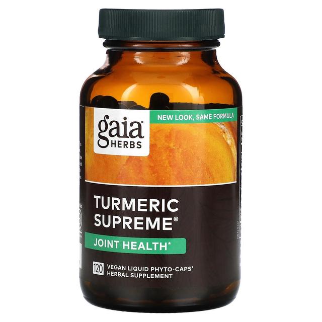 Gaia Herbs, Turmeric Supreme, 120 Vegan Liquid Phyto-Caps on Productcaster.