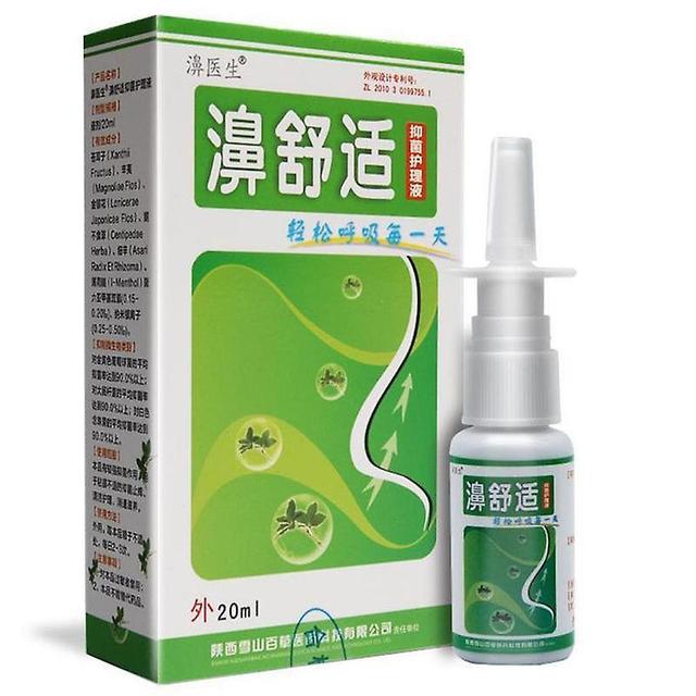 Coscelia 20 ml de spray de hierbas para la sinusitis de la rinitis Bi Shuang Ling Miao Nationality Essence Treat Rhinitis Clean Nose Care Herb Spray D on Productcaster.