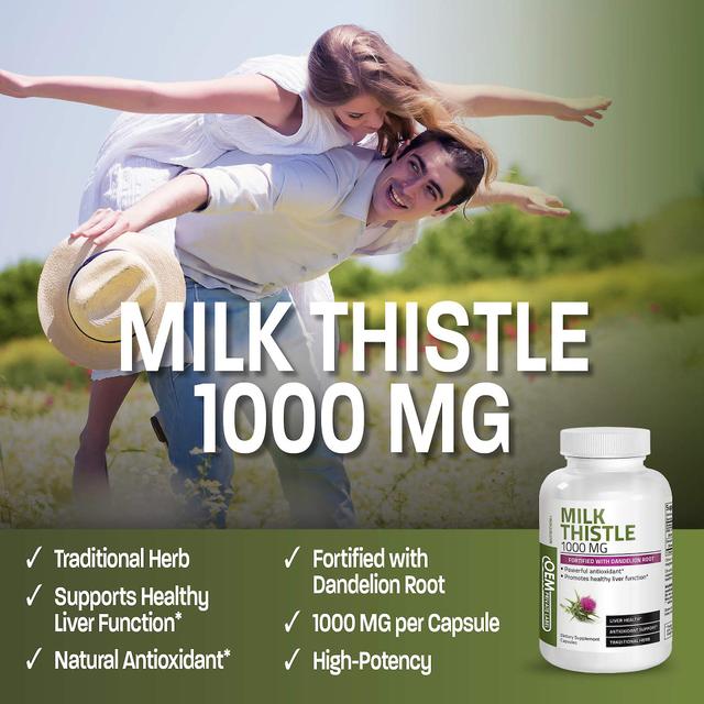 Milk Thistle Capsules Dandelion Root Liver Supplement 120 Capsules on Productcaster.