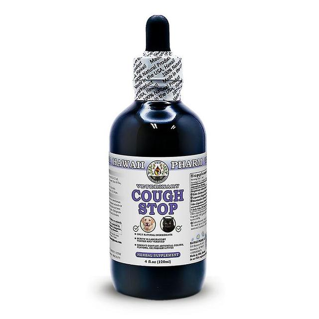 Hawaii Pharm Cough stop, veterinary natural alcohol-free liquid extract, pet herbal supplement 60ml on Productcaster.