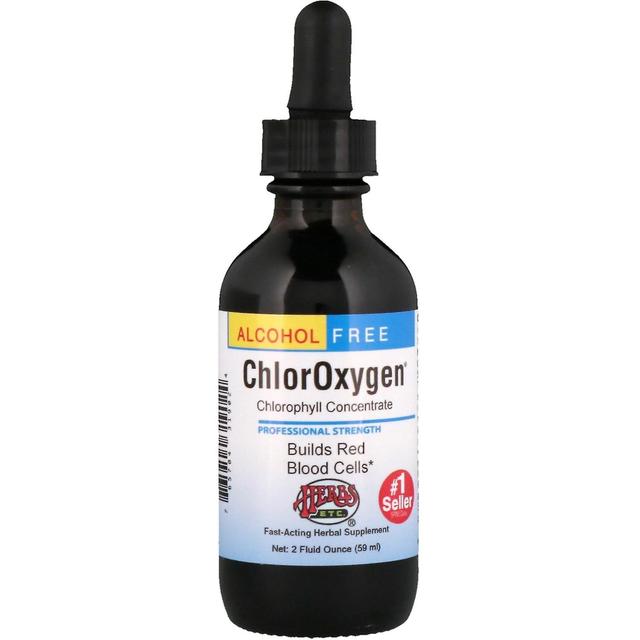 Herbs Etc. Örter Etc., KlorOxygen, Klorofyll koncentrat, Alkoholfri, 2 fl oz (59 ml) on Productcaster.