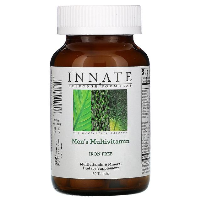 Innate Response Formulas Fórmulas de resposta inata, Multivitamínico masculino, Sem Ferro, 60 Comprimidos on Productcaster.