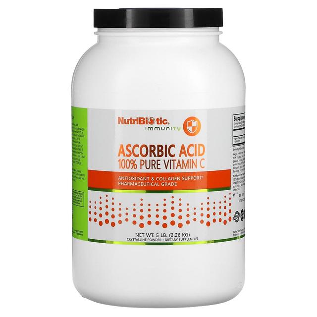 NutriBiotic, Immunity, Ascorbic Acid, 100% Pure Vitamin C, Crystalline Powder, 5 lb (2.26 kg) on Productcaster.