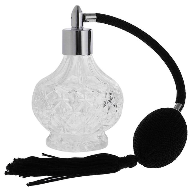 Vintage Style Perfume Spray Bottle 80ml Fine Mist For Gift Makeup Tool Black on Productcaster.