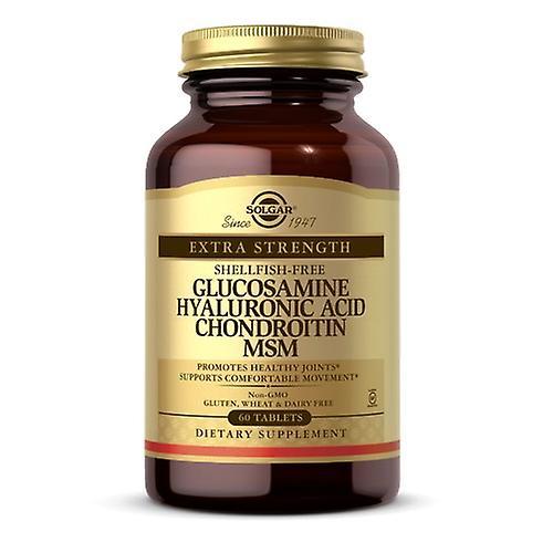 Solgar Glucosamine Hyaluronic Acid Chondroitin MSM-Shellfish-Free Tablets, Shellfish-Free 60 Tabs (Pack of 3) on Productcaster.