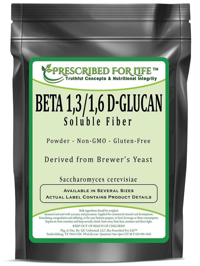 Prescribed For Life Beta 1,3/1,6 D-Glucan - Natural Soluble Fiber from Brewers Yeast (Saccharomyces cerevisiae) 12 oz (340 g) on Productcaster.