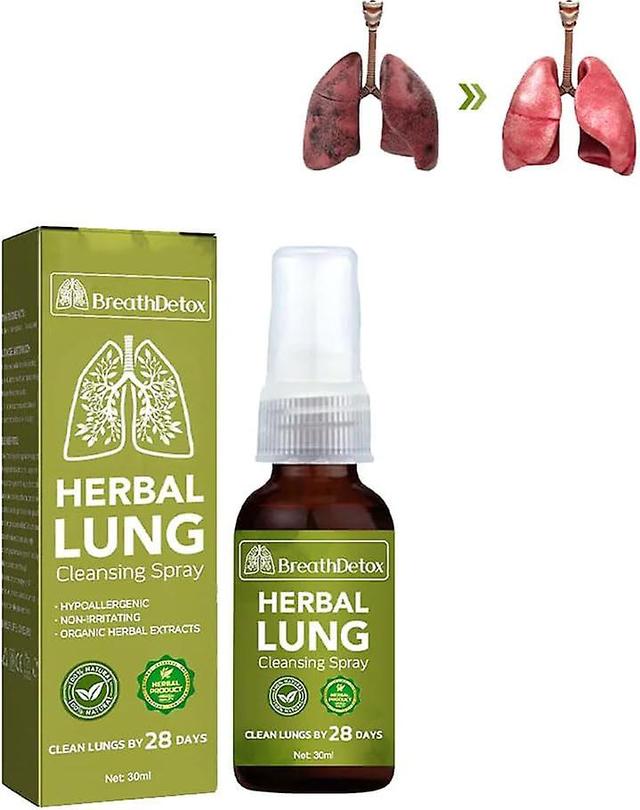 Natural Herbal Lung Cleansing Spray, Respiratory Detoxification Herbal Lung Cleansing Spray, Natural Herbal Lung Essence, Cleansing Respiratory Tra... on Productcaster.