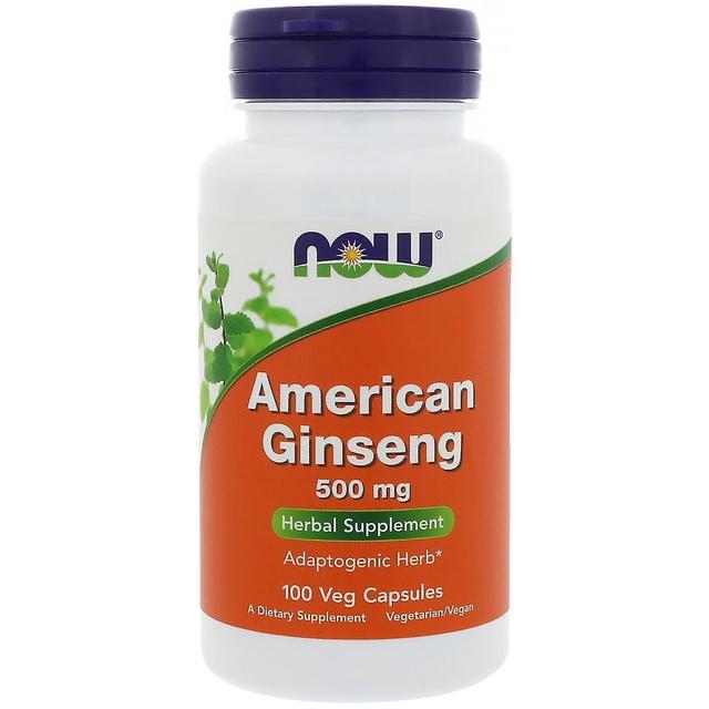 Now Foods, American Ginseng, 500 mg, 100 Veg Capsules on Productcaster.