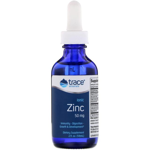 Trace Minerals Spår mineraler Forskning, Jonisk Zink, 50 mg, 2 fl oz (59 ml) on Productcaster.