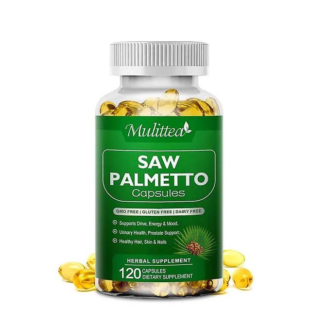 Saw Palmetto 500mg Suplementy zdrowotne prostaty zmniejszają częste oddawanie moczu i wzrost włosów dla mężczyzn i kobietTIB TIB . 120sztuk on Productcaster.