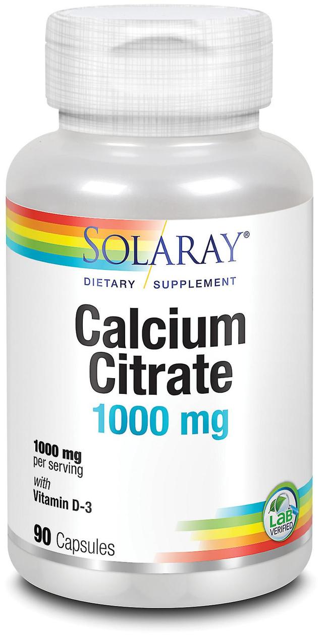 Solaray Calcium Citrate 1000 mg 90 Capsules on Productcaster.