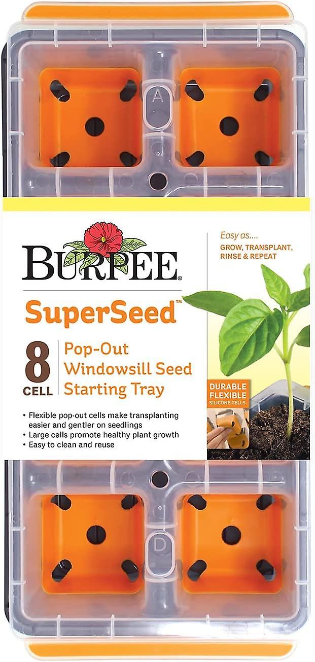 Hgbd-burpee Superseed Taca startowa nasion parapetu | 8 ogniw XL | Taca startowa na nasiona | Wielokrotnego użytku i można myć w zmywarce | Do uruc... on Productcaster.