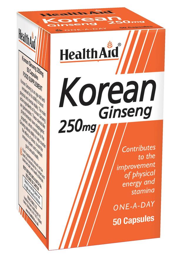 Health Aid Hälsostöd koreanska ginseng 250mg 50's on Productcaster.