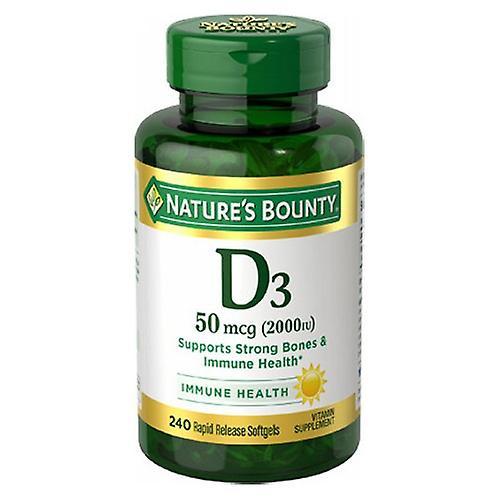 Natures Bounty Nature's Bounty Vitamin D3,2000 IU,240 Softgels (Pack of 1) on Productcaster.