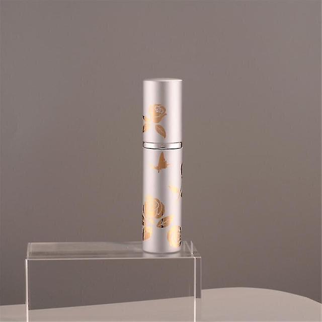 Sjioh 10 ml tragbare nachfüllbare Mini-Parfümflasche mit Sprühduftpumpe Luxus Reisen leere Kosmetikbehälter Spray Zerstäuberflasche Silbrig on Productcaster.