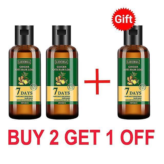 10pcs Ginger Hair Growth Products Anti Hair Loss Serum Liquid Fast Grow Prevent Baldness Men Women Hair Care Essential Oil 35ml Buy 2 Get 1 Off on Productcaster.