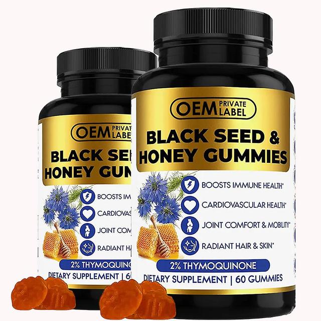 Gomitas De Aceite De Semilla Negra Y Miel Píldoras Para Quemar Grasa Gomitas Para Bajar De Peso Ricas En Vitamina B12 Y Vitamina C 2PCS on Productcaster.