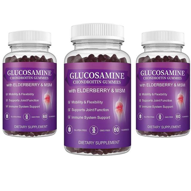 180ct Glucosamine Chondroitin Gummies-experience Extra Strength Joint Support - Enhanced With Msm & Elderberry For Antioxidant Immune Support 180 ct on Productcaster.