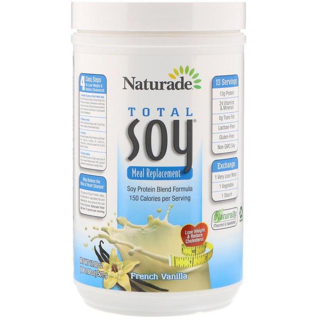 Naturade, Total Soy, Meal Replacement, French Vanilla, 17.88 oz (507 g) on Productcaster.