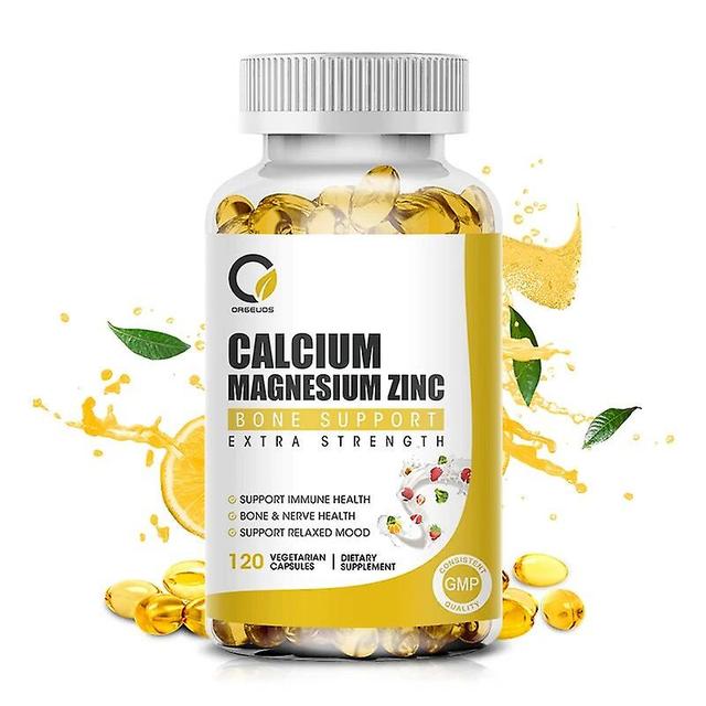 Calcium, Magnesium, Zinc,Vitamins D3 and K2 - Support Immune System , Bones & Teeth - Non-GMO, Soy Free, & Dairy FreeTIB TIB . 120pcs on Productcaster.