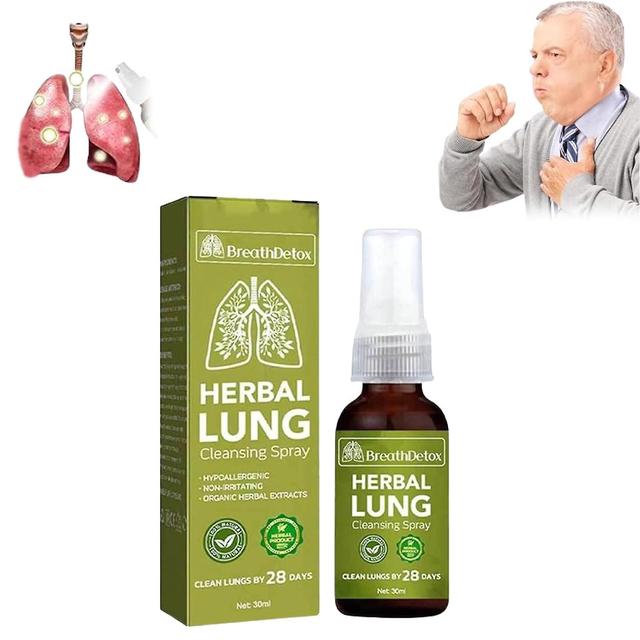 Ywfkmy BreathDetox Herbal Lung Cleansing Spray, Natural Herbal Lung Essence, Herbal Lung Cleanse Mist, Breathdetox Herbal Spray (1pcs) on Productcaster.