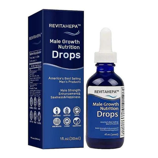 Male Growth Nutrition Drops for Enhanced Performance and Vitality - Pack of 1/2/3 Boost Your Stamina and Vitality with Blue Direction Benefit 1pc on Productcaster.