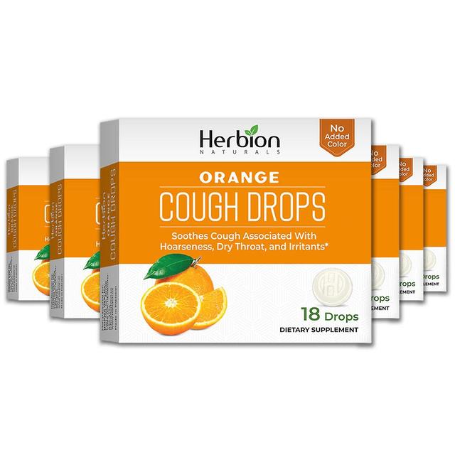 Herbion Naturals Cough Drops with Orange Flavor - 18 Ct (Pack of 6) on Productcaster.