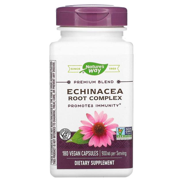 Nature's Way Naturens sätt, Premium Blend Echinacea Root Complex, 450 mg, 180 Vegan kapslar on Productcaster.