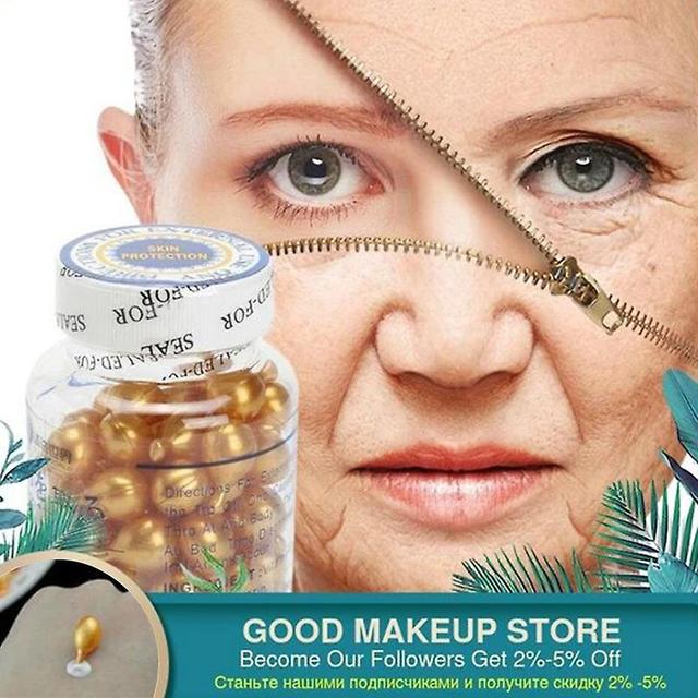 90pcs/Bottle Vitamin E Extract Capsules Anti-wrinkle Whitening Cream Serum Freckle Capsule 40g New on Productcaster.