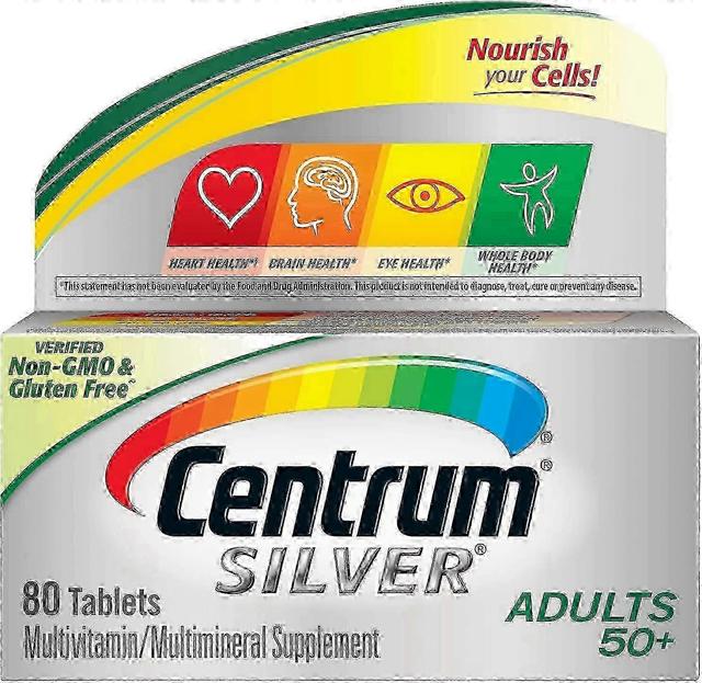 Centrum Silver dospelí 50 + multivitamín, tablety, 80 EA on Productcaster.