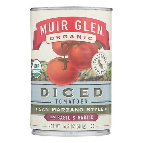 Muir Glen Diced Tomatoes Basil And Garlic Tomato, Case of 12 X 14.5 Oz (Pack of 1) on Productcaster.