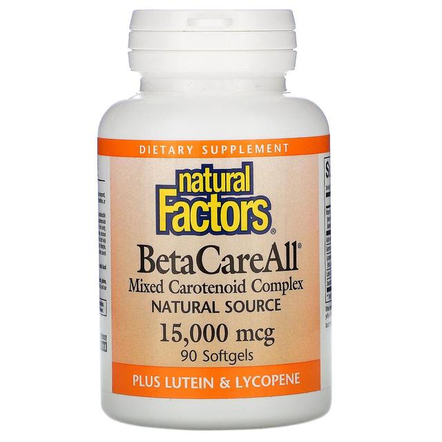 Natural Factors, BetaCareAll, 15,000 mcg, 90 Softgels on Productcaster.