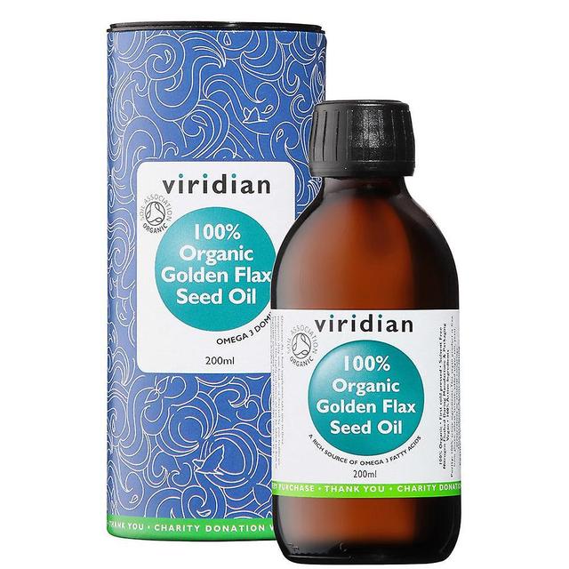 Viridian 100% organický zlatý ľanový olej 200ml on Productcaster.