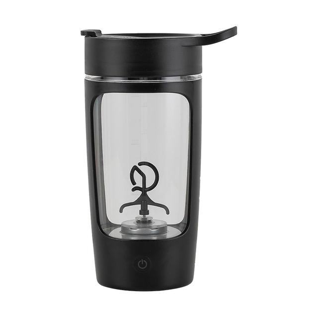 Portable Automatic Protein Shaker Bottle Sports Water Bottle Shaker Tool Black on Productcaster.