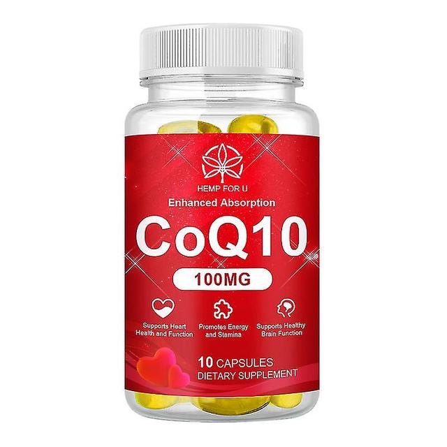 Guoguo Ultra Absorption Coq10 Capsule Coenzyme Q10 Promotes Healthy Blood Pressure Anti-oxidation Heart Health Supplements 10PCS on Productcaster.