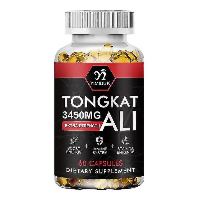 Natural Tongkat Ali Root Capsule Support Strength, Energy And Healthy Immune For Man 1 Bottles 120 pcs on Productcaster.