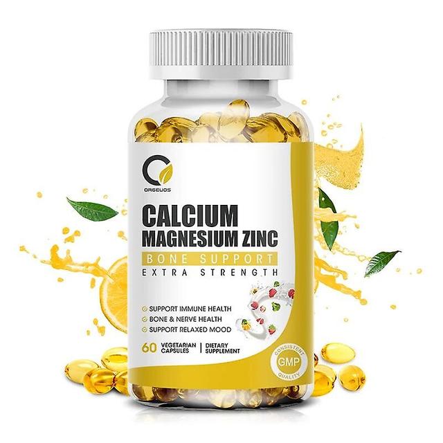 Calcium, Magnesium, Zinc,Vitamins D3 and K2 - Support Immune System , Bones & Teeth - Non-GMO, Soy Free, & Dairy FreeTIB TIB . 60pcs on Productcaster.