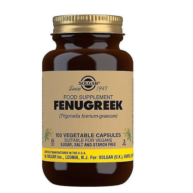 Solgar Fenugreek Vegicaps 100 (12537105) on Productcaster.